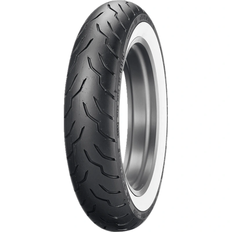 Tire – American Elite – Front – 130/90B16 – Wide Whitewall – 67H (Each)-03050307